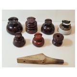 7 Assorted Vintage Insulators