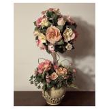 Artificial Rose Tree in Decorative Bowl