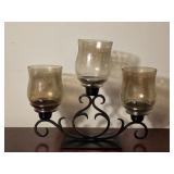 Triple Glass Candle Holder