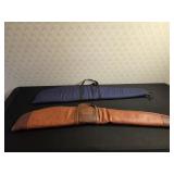 2 Rifle Cases / Redhead Leather / Nylon