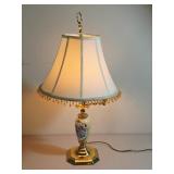 Vintage Porcelain & Brass Lamp