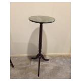 Vintage Green Marble Top Plant Stand