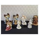 7 Assorted Angel Figurines