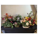 6 Assorted Artificial Flowers