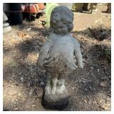 21" Concrete "Shy Girl" Garden Statue