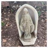30" VIRGIN MARY STATUE Cement Concrete Catholic