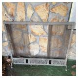 Vintage Freestanding Metal Fireplace Spark Guard