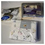 New Mattress Protector, (2) Full Sheets Sets
