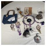 Assorted Native American Decor- Dream Catchers,