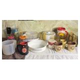 Kitchen Lot- Shipleys Cups, Texaco Cup, Serving