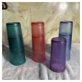 (7) Dragonfly Embossed Plastic Cups
