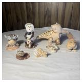 7 Whimsical Vintage Seashell Figurines