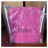 Pink Wicker Lounge Chair