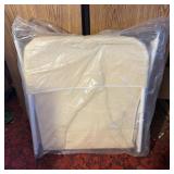 Cream Wicker Lounge Chair