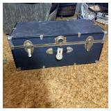 Vintage Black Storage Trunk