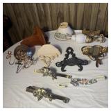 Assorted Wall Decor/ Door Hooks- Brass, Copper,