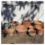 (11) Terra Cotta Planters/Pots