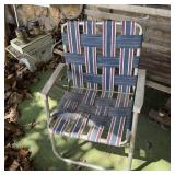 Sunbeam Aluminum Webbed Folding Lawn Chair