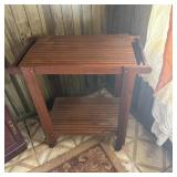 Wood Bar Cart