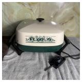 West Bend Electric Skillet 8x7x12" Green