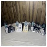 (5) Vtech Cordless Phones with Charging Stands
