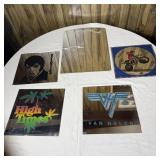 (4) Vintage 1980s Foil-Foil Glass Carnival Prize