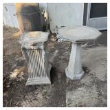 (2) Concrete Pedestals