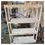4-Teir White Plastic Shelf