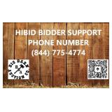 HiBid Bidder Support Phone Number (844) 775-4774