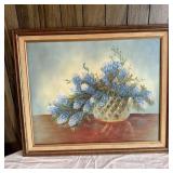 Texas Bluebonnets Oil Painting Canvas Still Life