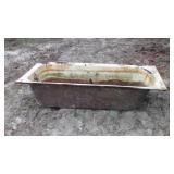 Cast Iron Tub used as a planter