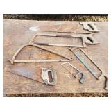 Lot of 6 Hand Saws