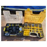 Lot of 2 Bins with Stainless Steel Nuts and Bolts