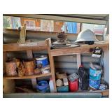 Contents on Wood Shelves