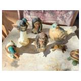 Western decor lot, bird duck animal
