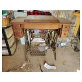 Antique Singer Sewing Table