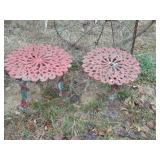 Decorative Alum. Outdoor End Tables
