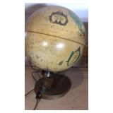 READERS DIGEST GLOBE, QUILT & MISC. DECOR