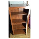 (2) WOOD BOOK SHELVES