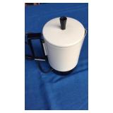 ELECTRIC PERK POT, SILVERWARE & SALT/PEPPER