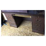 WOOD DESK MEASURES 72'L X 36'D X 30'T