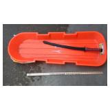 SKIS, SLED, TOY SWORD & CRUTCH