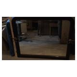 MIRROR W/ HOOKS MEASURES 33'W X 27'T