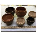 ASSORTED WOOD TURNED BOWLS