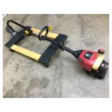 TROY BUILT WEED TRIMMER & FLAT CART