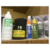 GUN CLEANING OIL, GUN SOCKS, & BORE SNAKES