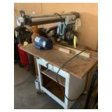CRAFTSMAN 10' RADIAL ARM SAW W/ STAND (WORKS)