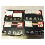 (100) WINCHESTER 20 GA. 9 SHOT SHOT SHELLS