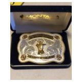 (2) MONTANA SILVER 1997 & 1998 TRAP BUCKLES