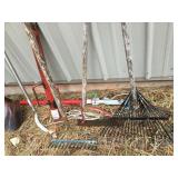 POST DRIVER, RAKE, SHOVEL & MISC HAND TOOLS